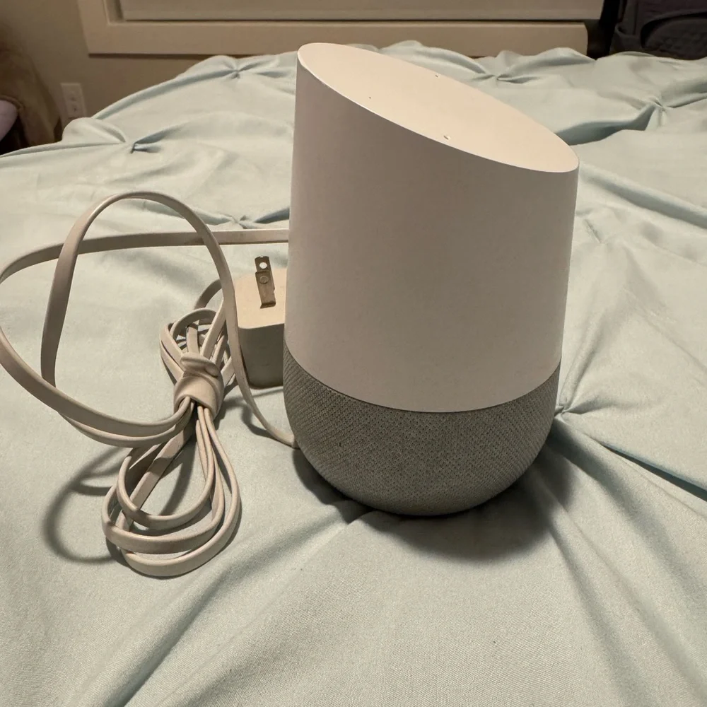 Google Home Smart Speaker & Google Assistant, Light Grey & White